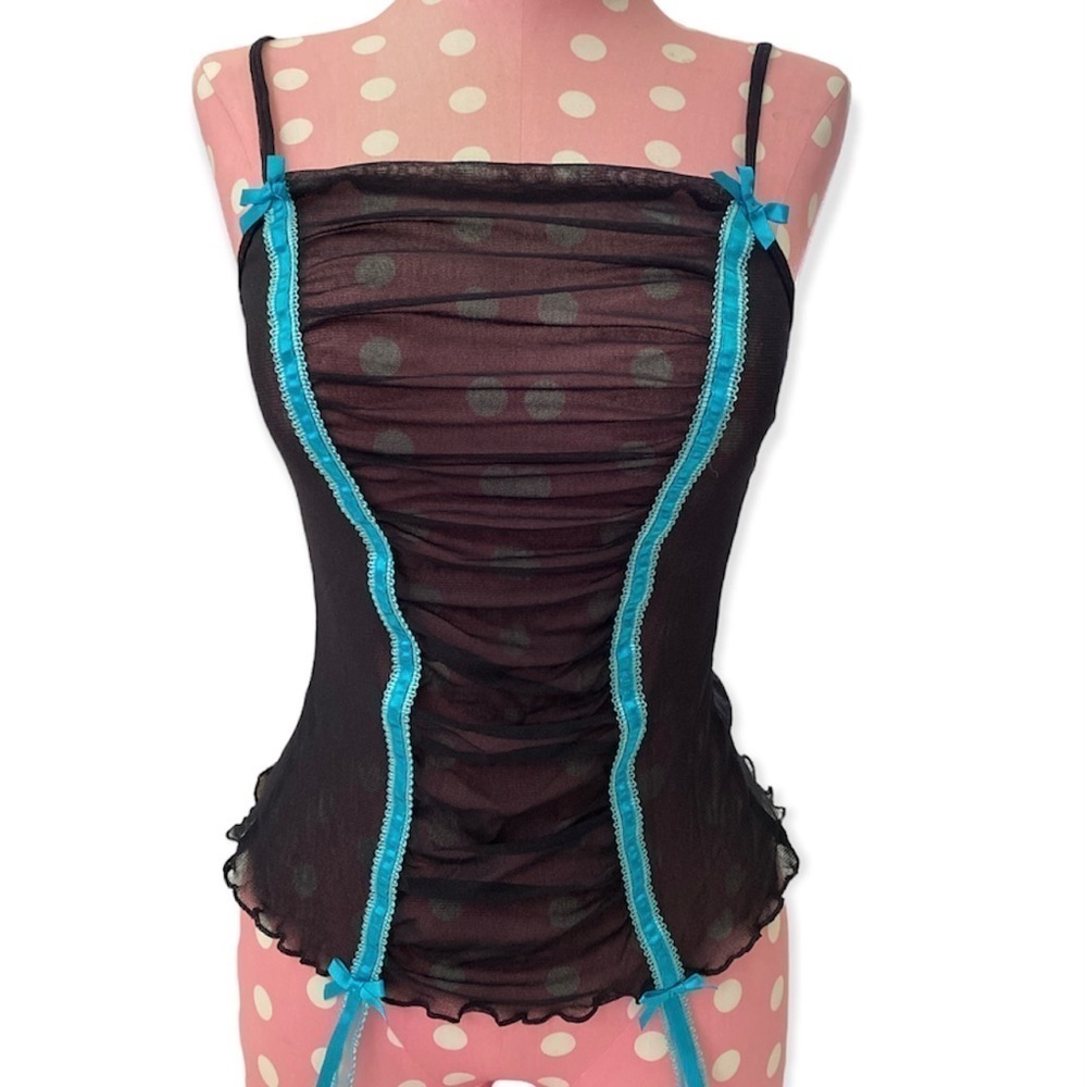 Vintage Victoria’s Secret micro mesh cami and panty set